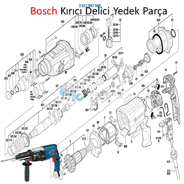 Bosch%20GSH%2011%20VC%20Kırıcı%20Yedek%20Parça