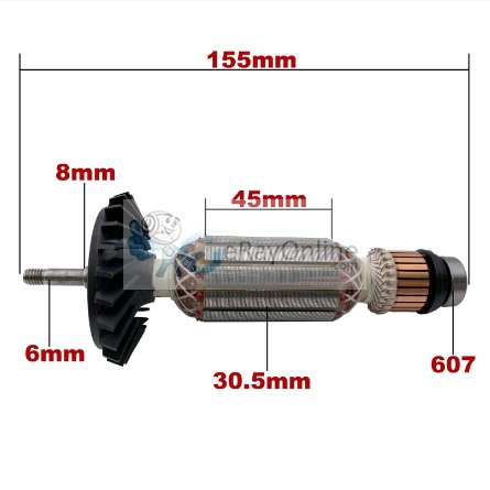 GWS%20750-100%20Taşlama%20Endüvi%20Rotor