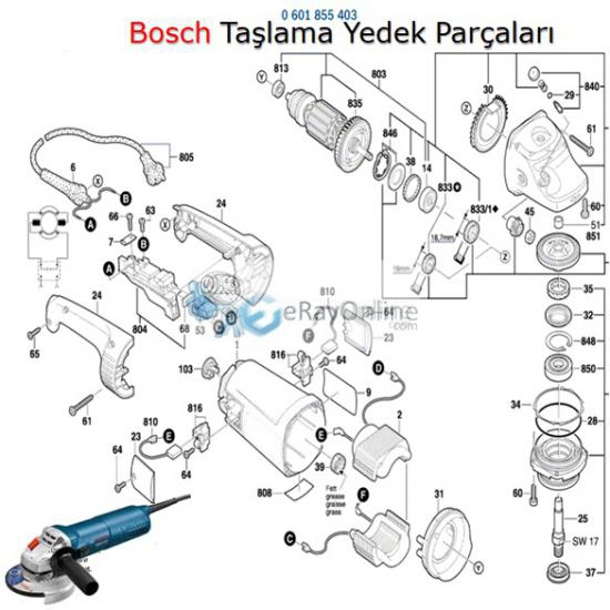 Bosch%20GBR%2014%20C%20Beton%20Taşlama%20Parçaları